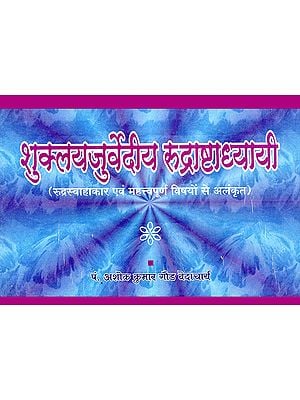 शुक्ल यजुर्वेदीय रुद्राष्टाध्यायी: Shukla Yajurveda Rudrashtadhyayi (Rudra Swahakar and Decorated with Important Subjects)