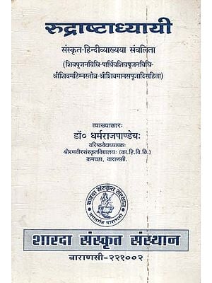 रुद्राष्टाध्यायी- Rudra Ashtadhyayi- Sanskrit Hindi Interpretation (An Old And Rare Book)