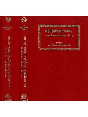 ब्रह्मसूत्रशाङ्करभाष्यम् - Brahma Sutra Shankar Bhashyam (Set of 3 Volumes)