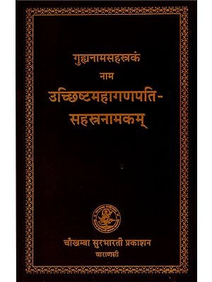 उच्छिष्टमहागणपति सहस्त्रनामकम्- Uchchishta Mahaganapati Sahastranamakam