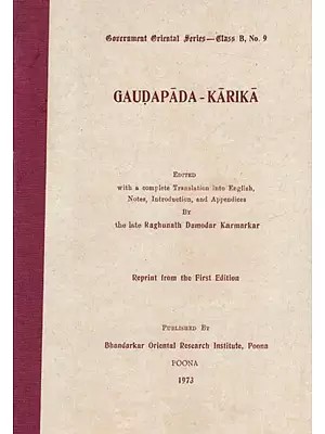 Gaudapada-Karika : A Rare Book