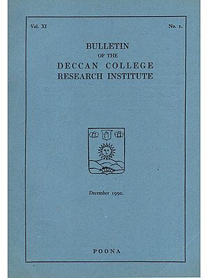 Bulletin of the Deccan College Research Institute (An Old and Rare Book)