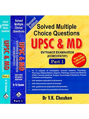 UPSC & MD: Solved Multiple Choice Questions - Homeopathy (Set of 3 Volumes)