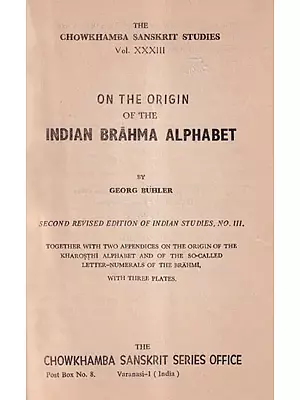 On the Origin of the Indian Brahma Alphabet (Old and Rare Book)