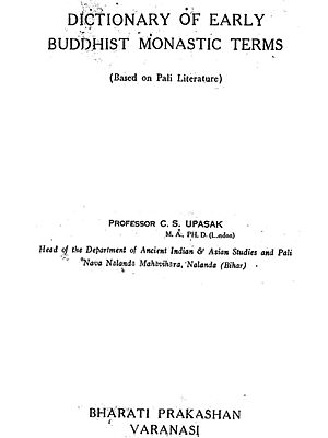 Dictonary of Early Buddhist Monastic Terms (Based on Pali literature)