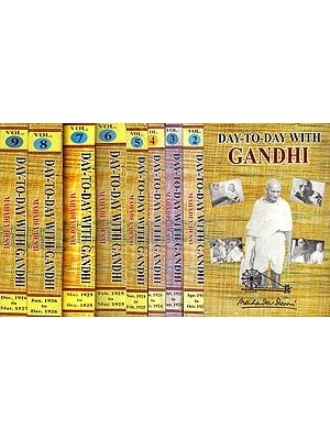 Day-To-Day With Gandhi: Secretary's Diary-Set of 9 Volumes (An Old and Rare Book)