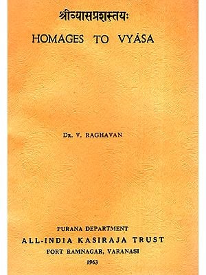 Homages to Vyasa (An Old and Rare Book)