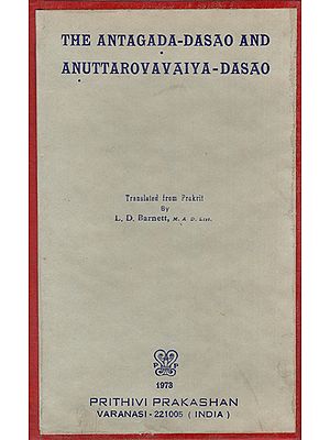 The Antagada-Dasao and Anuttarovavaiya-Dasao (An Old and Rare Book)