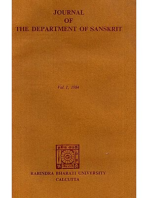 Journal of The Department of Sanskrit- Volume 1, 1984 (An Old Book)