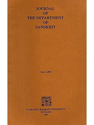 Journal of The Department of Sanskrit- Volume 10, 2001