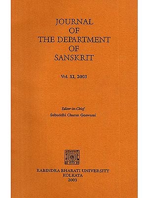 Journal of The Department of Sanskrit- Volume 11, 2003