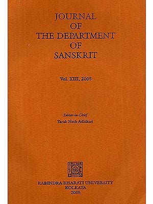 Journal of The Department of Sanskrit- Volume 13, 2005