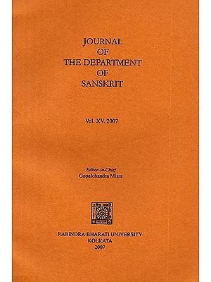 Journal of The Department of Sanskrit- Volume 15, 2007