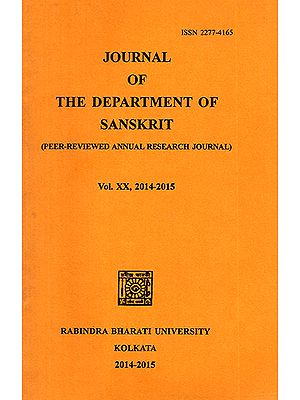 Journal of The Department of Sanskrit- Volume 20, 2014-15