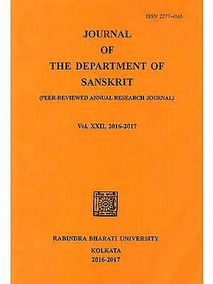 Journal of The Deparment of Sanskrit- Volume 22, 2016-17