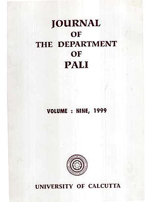 Journal of The Department of Pali- Vol- IX, 1999 (An Old and Rare Book)