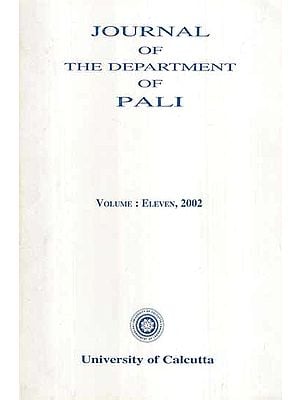 Journal of The Department of Pali (Vol-XI, 2002)