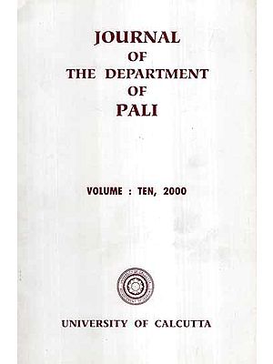 Journal of The Department of Pali- Vol-X, 2000 (An Old and Rare Book)