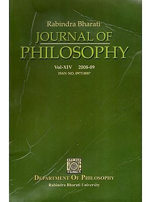 Rabindra Bharati Journal of Philosophy: Vol-XIV, 2008-09 (An Old and Rare Book)