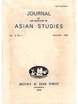 Journal of The Institute of Asian Studies- Vol. 5, No.1- September 1987 (An Old and Rare Book)