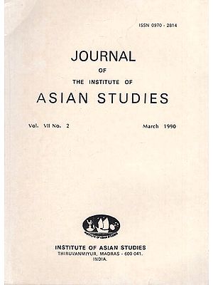 Journal of The Institute of Asian Studies- Vol. VII, No. 2- March 1990 (An Old and Rare Book)