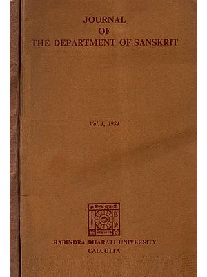 Journal of The Department of Sanskrit- Set of Two Volumes (An Old Book)