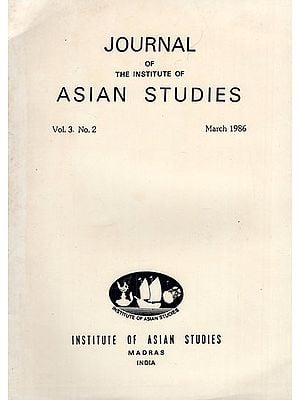 Journal of The Institute of Asian Studies- Vol. 3. No. 2- March 1986 (An Old and Rare Book)