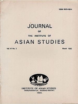 Journal of The Institute of Asian Studies- Vol. IX, No. 2- March 1992 (An Old and Rare Book)