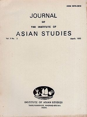 Journal of The Institute of Asian Studies- Vol. X, No. 2- March 1993 (An Old and Rare BooK)