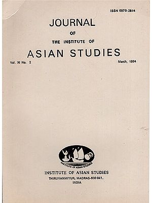 Journal of The Institute of Asian Studies- Vol. XI, No. 2- March 1994 (An Old and Rare Book)