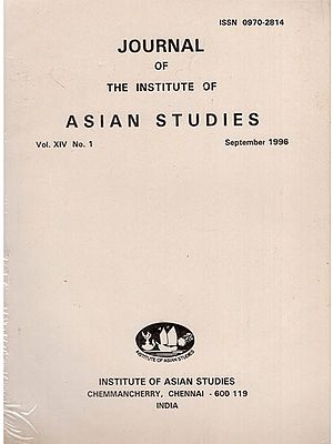 Journal of The Institute of Asian Studies- Vol. XIV, No. 1- September 1996 (An Old and Rare Book)