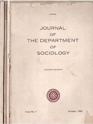 Journal of The Department of Sociology- Set of 4 Volumes  (An Old and Rare Book)