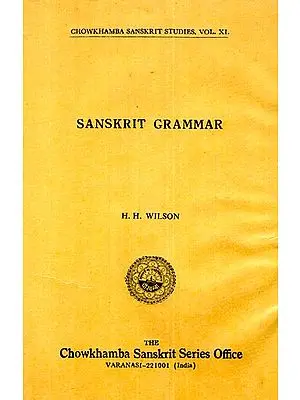 Sanskrit Grammar (An Old and Rare Book)