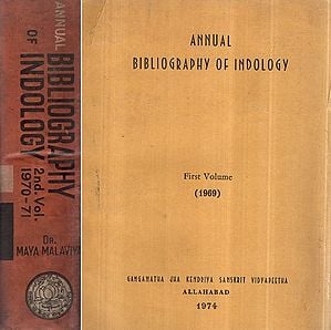 Annual Bibliography of Indology- Set of 2 Volumes (An Old and Rare Book)