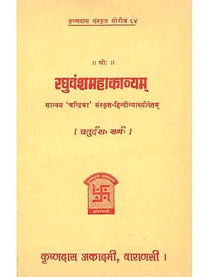 रघुवंशमहाकाव्यम् (चतुर्दश सर्ग) - Raghuvansa Mahakavyam- Canto- 14 (An Old and Rare Book)