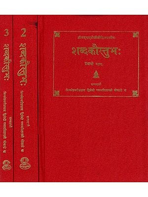 शब्दकौस्तुभ:- Sabda Kaustubha of Sri Bhattoji Diksita (Set of 3 Volumes)