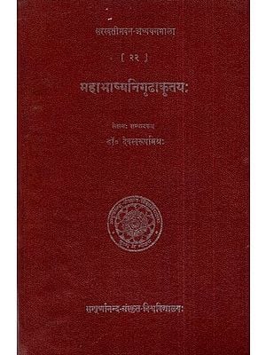 महाभाष्यनिगूढ़ाकूतयः- Mahabhasyanigudhakutayah (An Old And Rare Book)