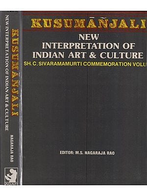 Kusumanjali- New Interpretation of Indian Art & Culture in Set of 2 Volumes (An Old & Rare Book)