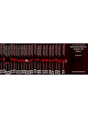 Archaeological Survey of India (Four Reports) Made During the Years (1862-65 to 1873-76) by Alexander Cunningham (Set of 23 Volume & One Index Book)