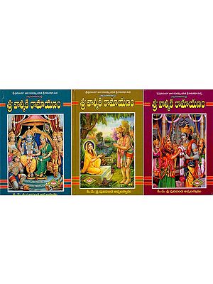 శ్రీ వాల్మీకి రామాయణం: Sri Valmiki Ramayana in Telugu (Set of 3 Volumes)