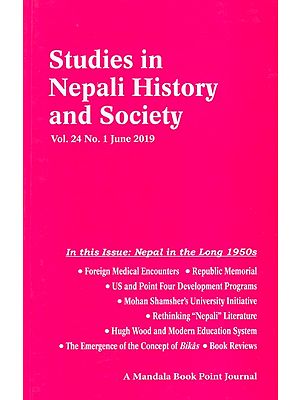 Studies in Nepali History and Society (Vol. 24 No. 1 June 2019)
