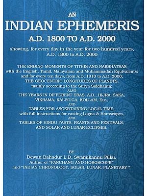 An Indian Ephemeris A.D. 1800 TO A.D. 2000