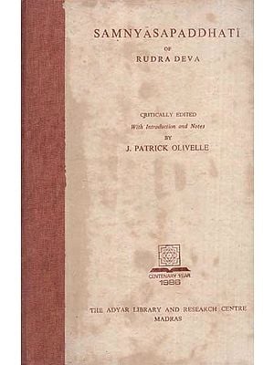 Samnyasa Paddhati of Rudra Deva (An Old and Rare Book)