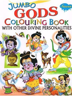 Jumbo Gods Colouring Book with Other Divine Personalities