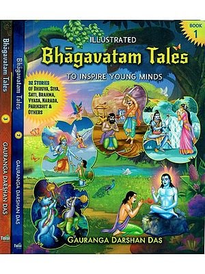 Illustrated Bhagavatam Tales to Inspire Young Minds  (Set of 2 Volumes)