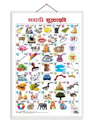 मराठी मूळाक्षरे- Marathi Alphabet (Chart)
