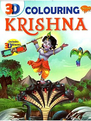3D Colouring Krishna- A Pictorial Book (Includes 3D Glasses)