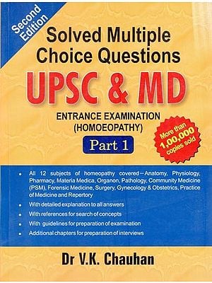 Solved Multiple Choice Questions Upsc And Md Entrance Examination (Homeopathy) Part-1