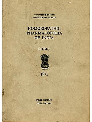 Homoeopathic Pharmacopoeia of India (An Old and Rare Book)