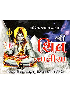 श्री  शिव चालीसा (तांत्रिक प्रभाव वाला): Shri Shiv Chalisa with Tantrik Effect (Shiva Stuti, Shiva Shatakam Rudraksh Shatakam, Shivapanchakshara Stotram With Aartis of Lord Shiva)